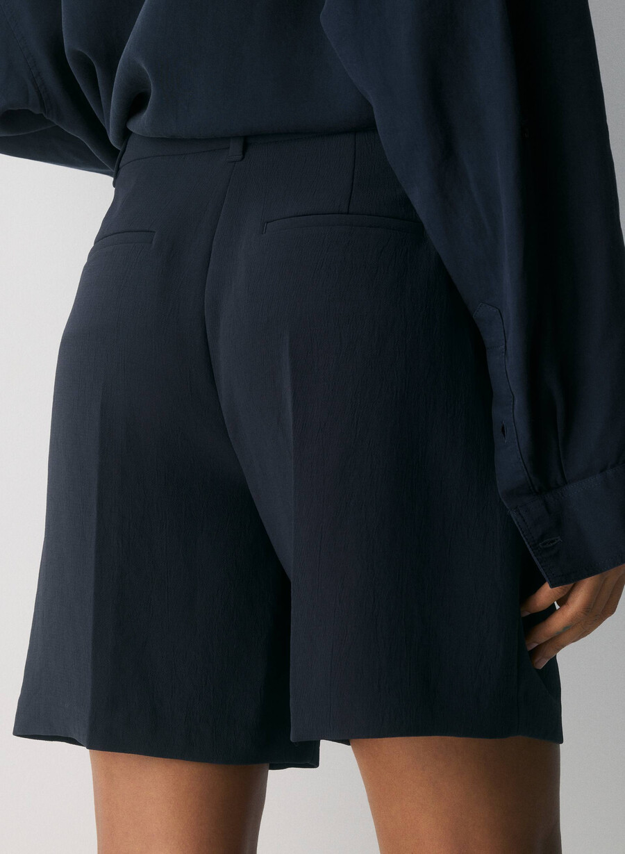 the effortless short long - crepette dark navy