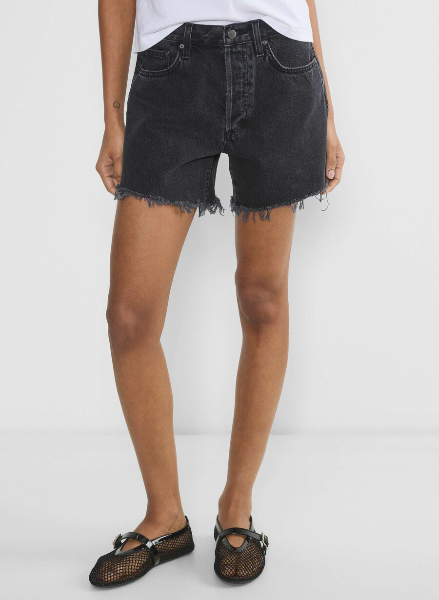 denim forum the ex boyfriend short a metà coscia eyeliner nero