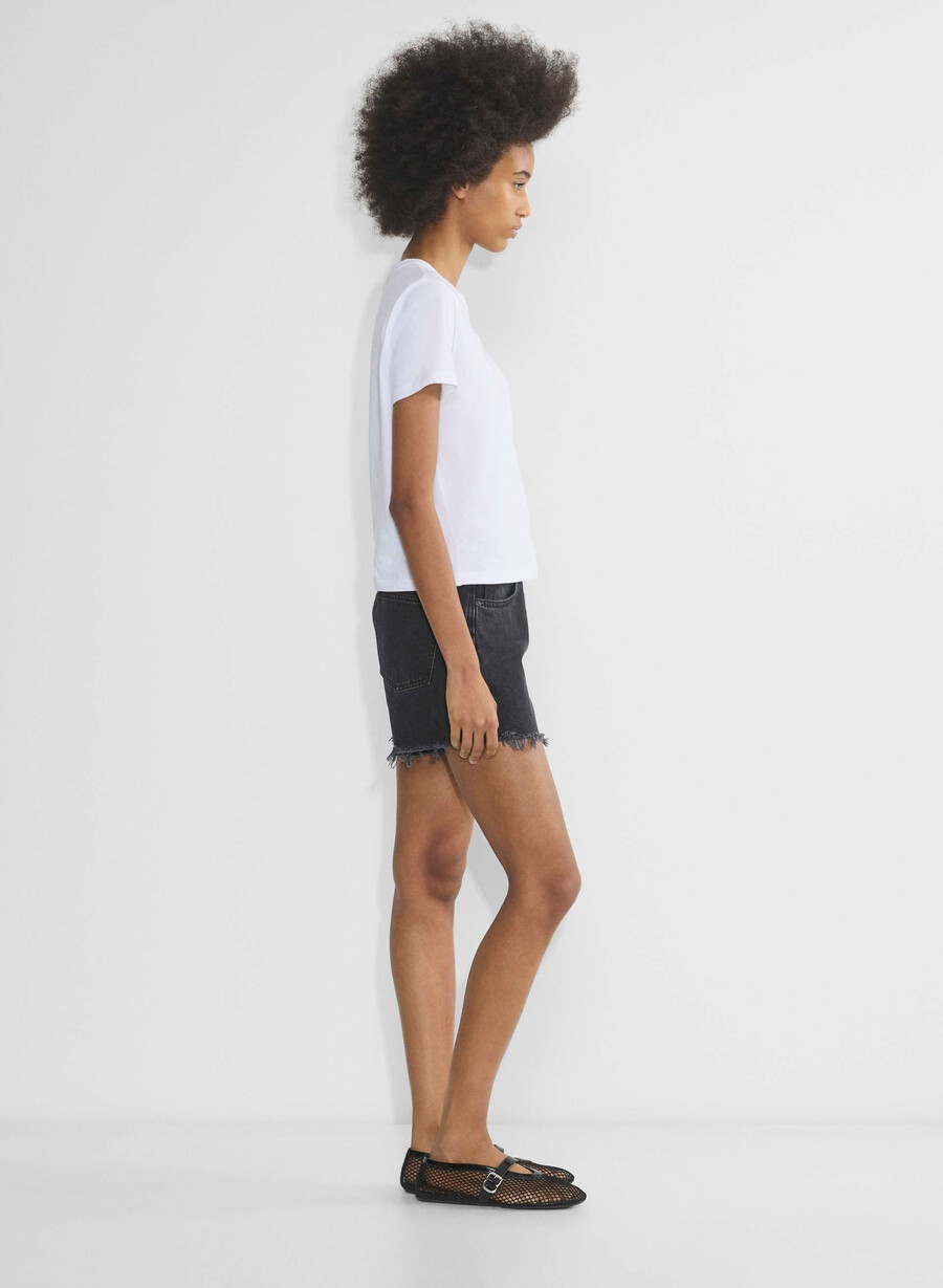 denim forum the ex boyfriend short a metà coscia eyeliner nero