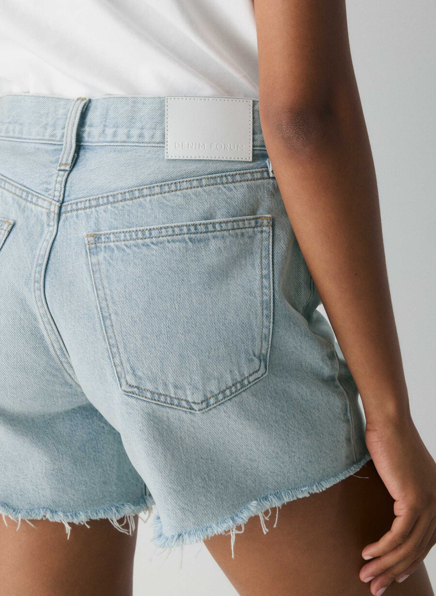denim forum the ex boyfriend pantaloncini a metà coscia 15 anni brl thr blu