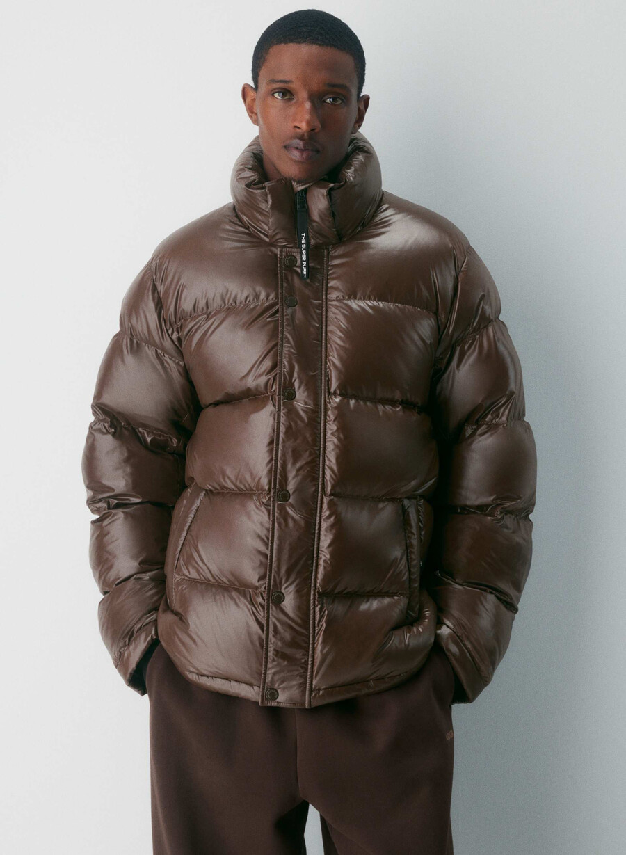 the super puff uomo - marrone mocha ricco hi-gloss