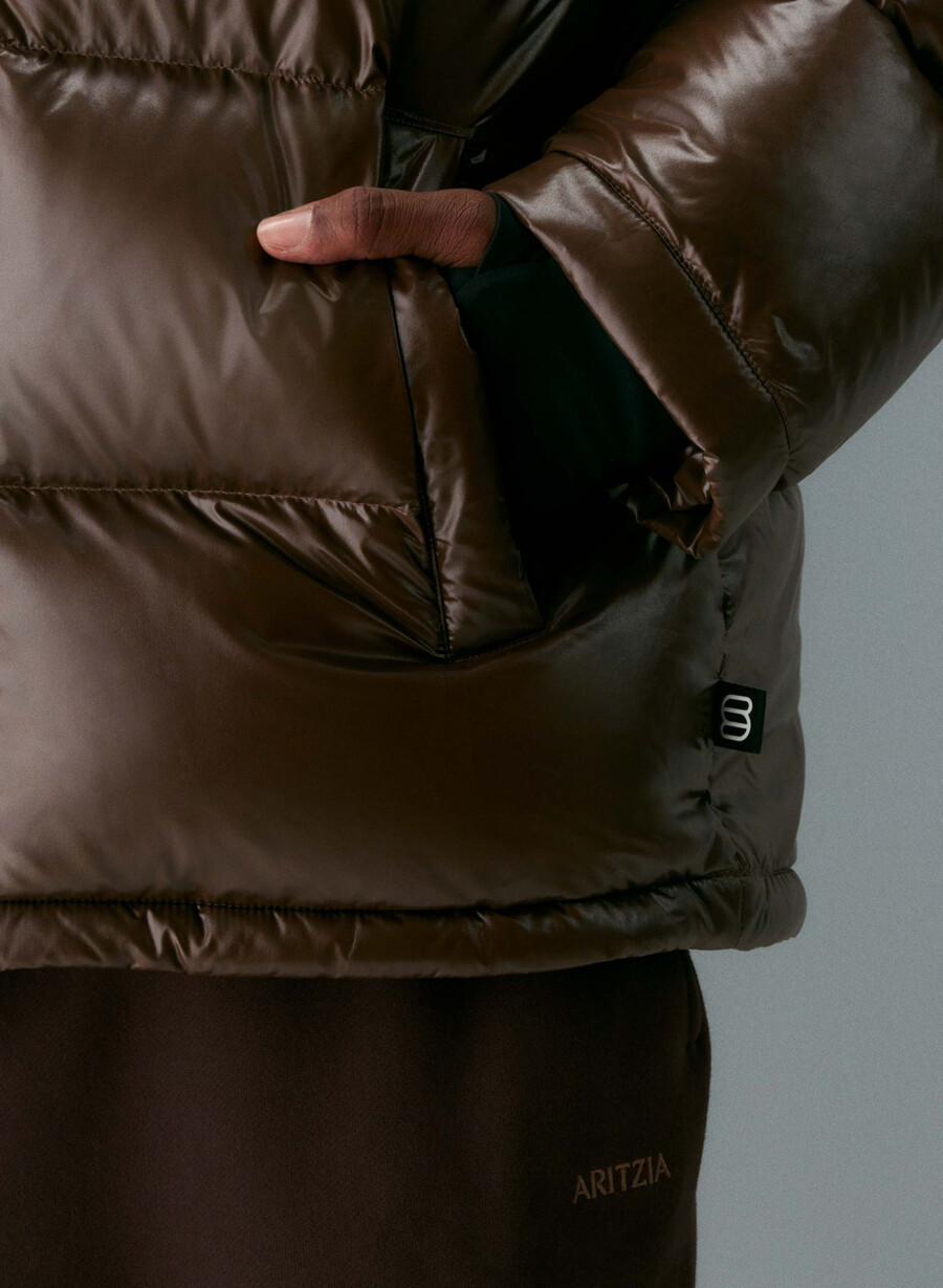 the super puff uomo - marrone mocha ricco hi-gloss