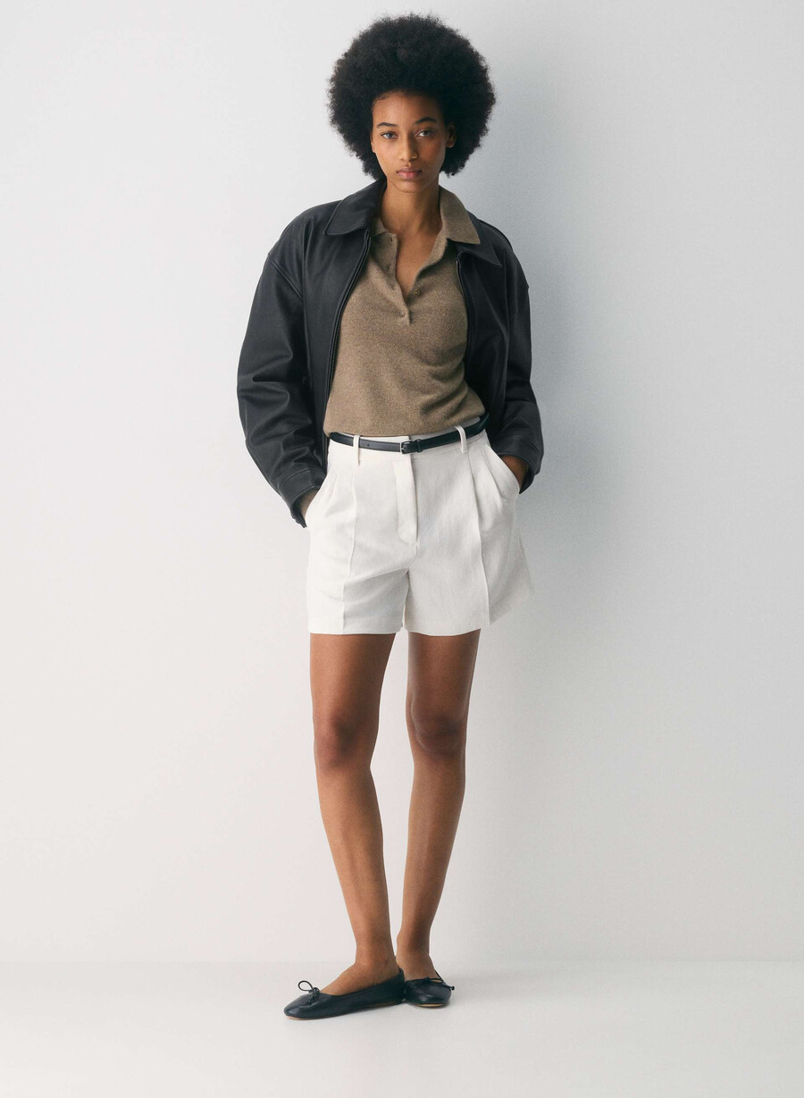 the effortless short mid-thigh - crepette light birch