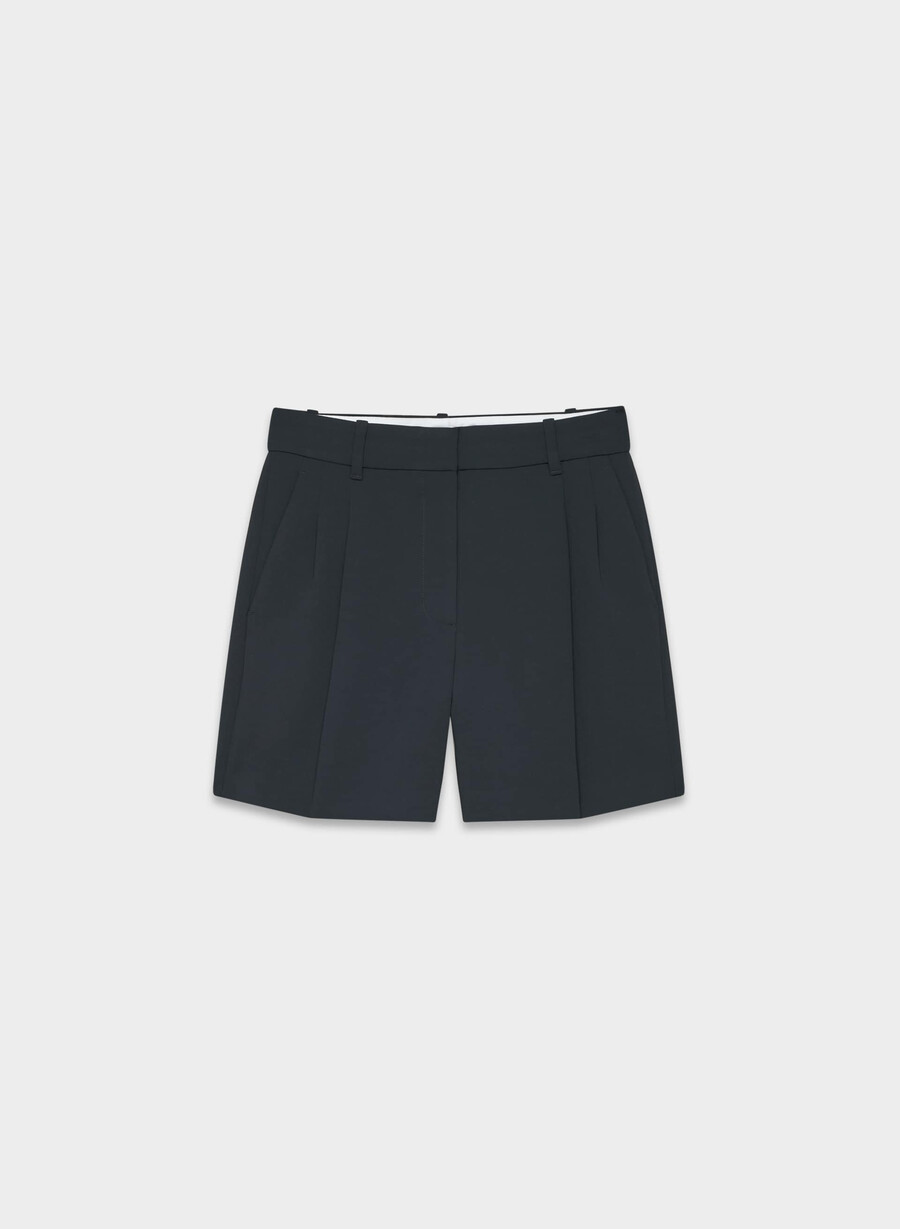 the effortless short mid-thigh - crepette dark navy