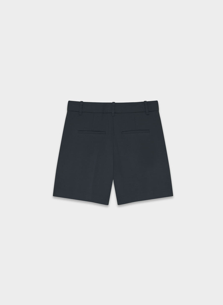 the effortless short mid-thigh - crepette dark navy