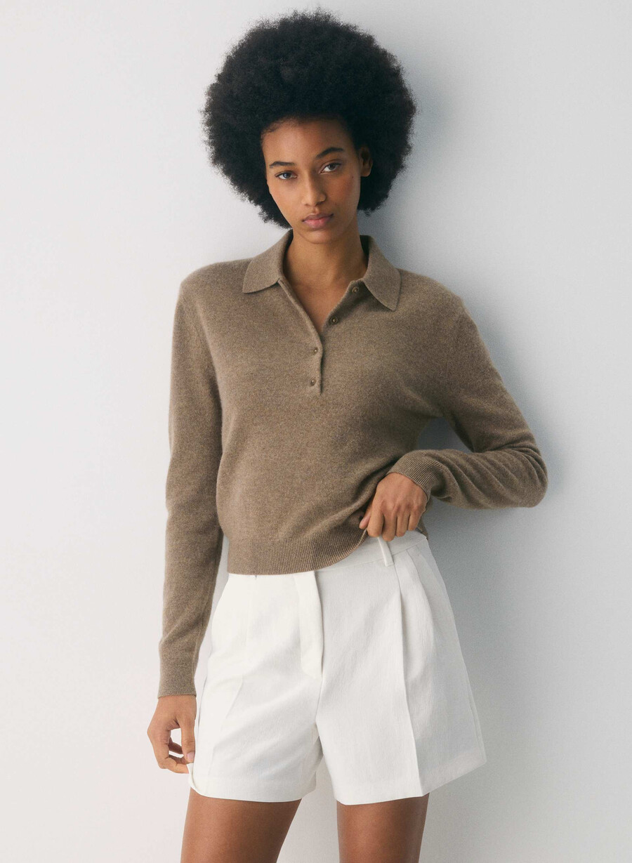 the effortless short mid-thigh - crepette dark navy