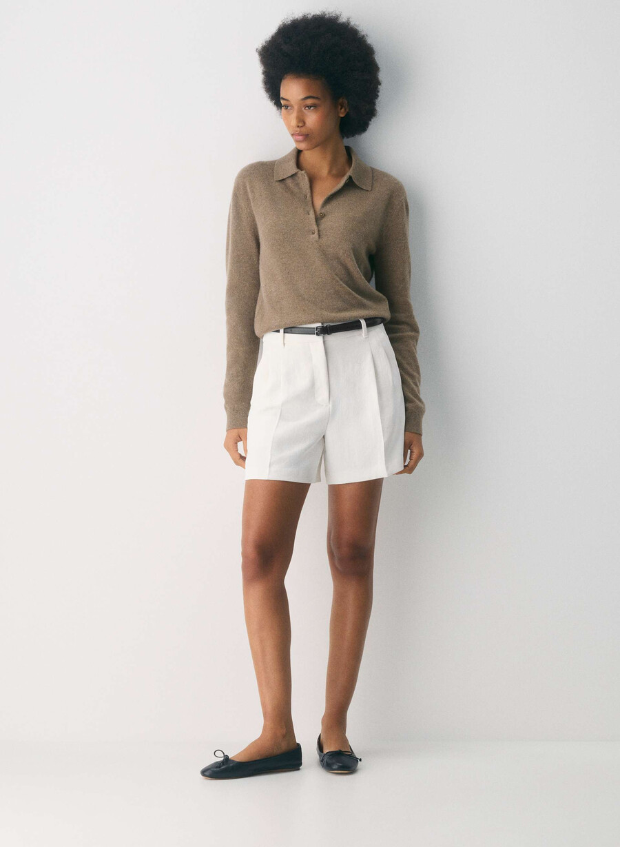 the effortless short mid-thigh - crepette dark navy