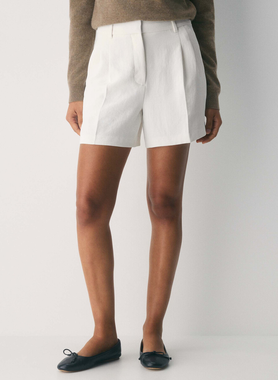 the effortless short mid-thigh - crepette dark navy