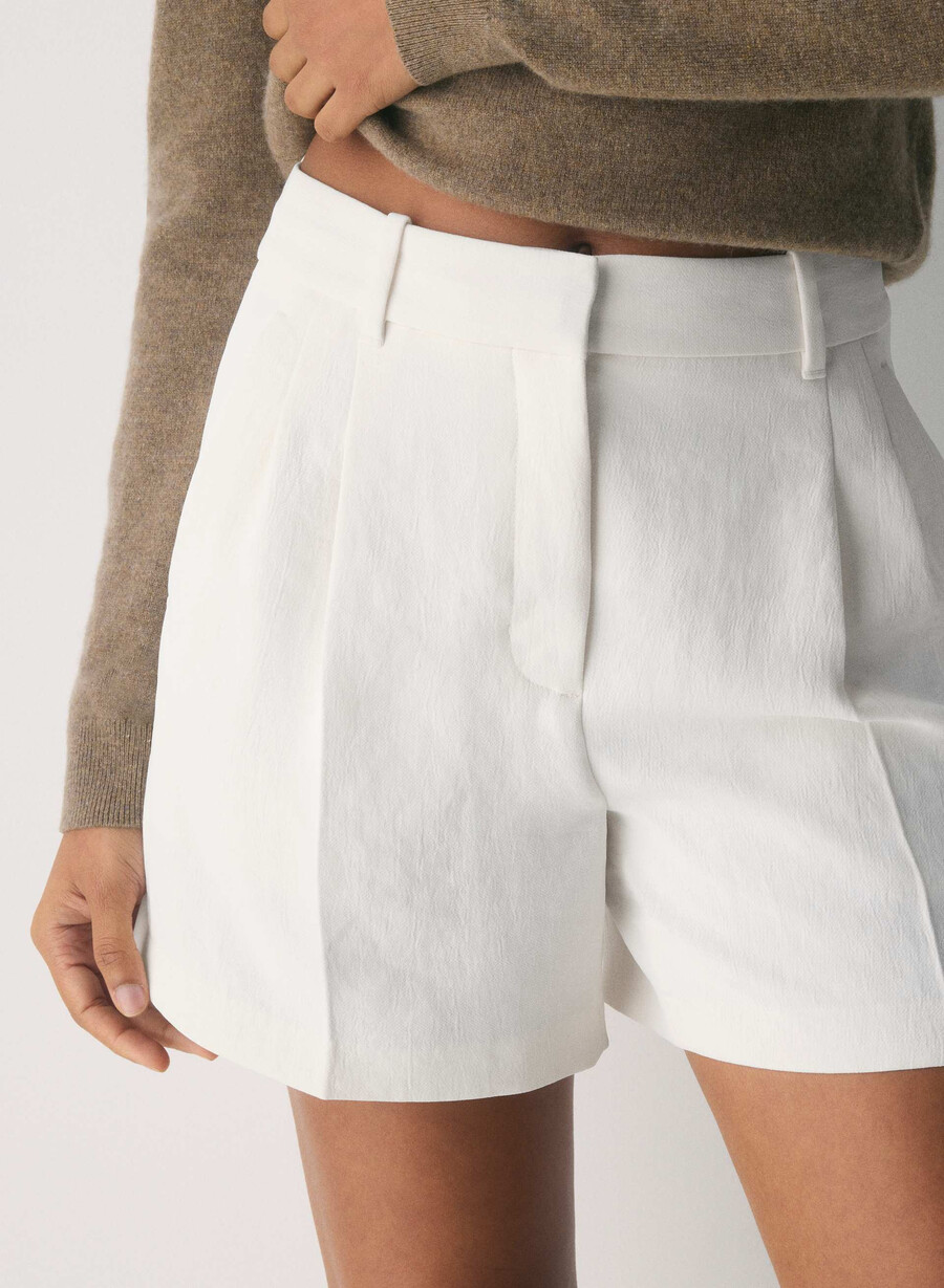 the effortless short mid-thigh - crepette dark navy