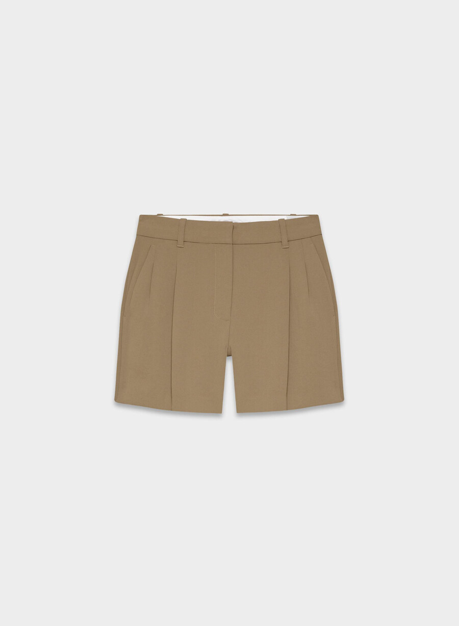 the effortless short mid-thigh - crepette folio brown