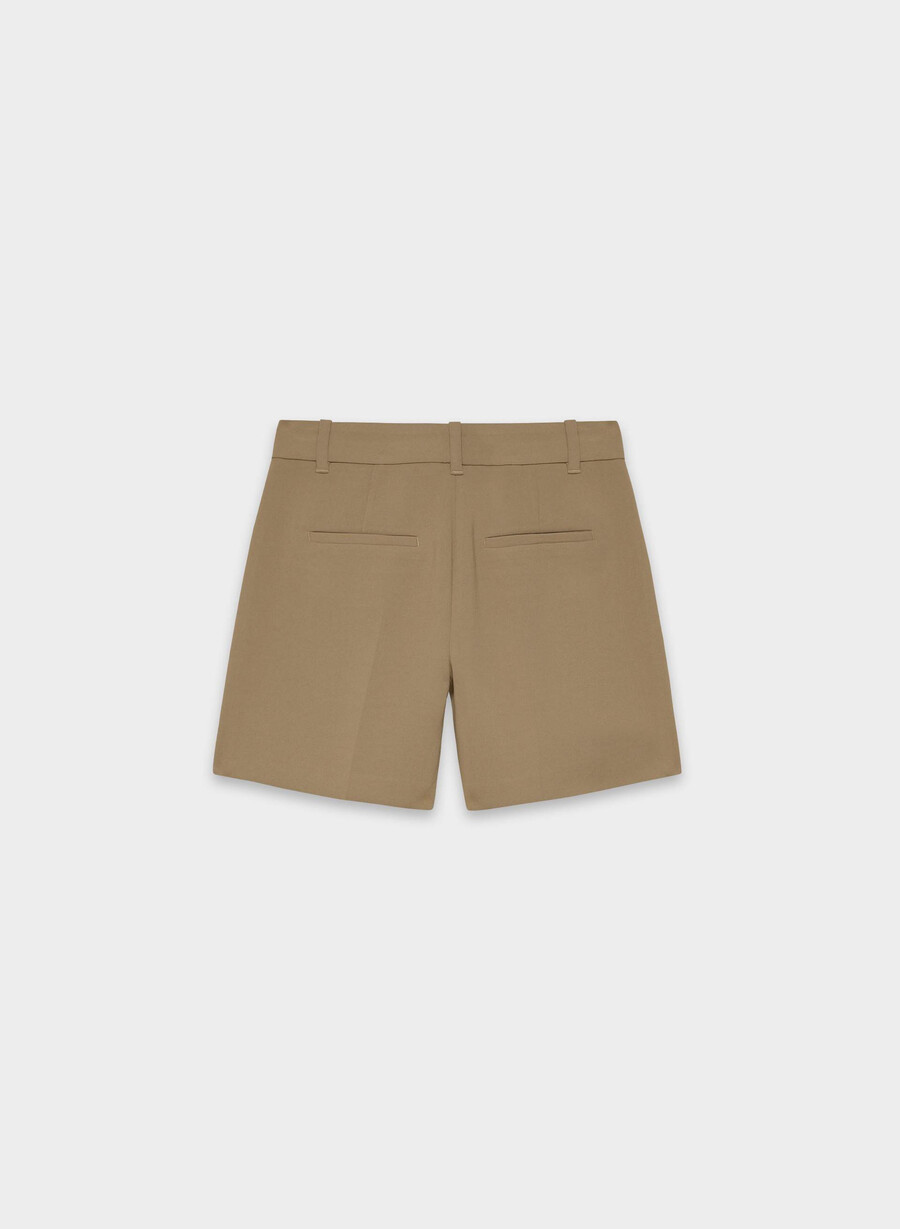 the effortless short mid-thigh - crepette folio brown