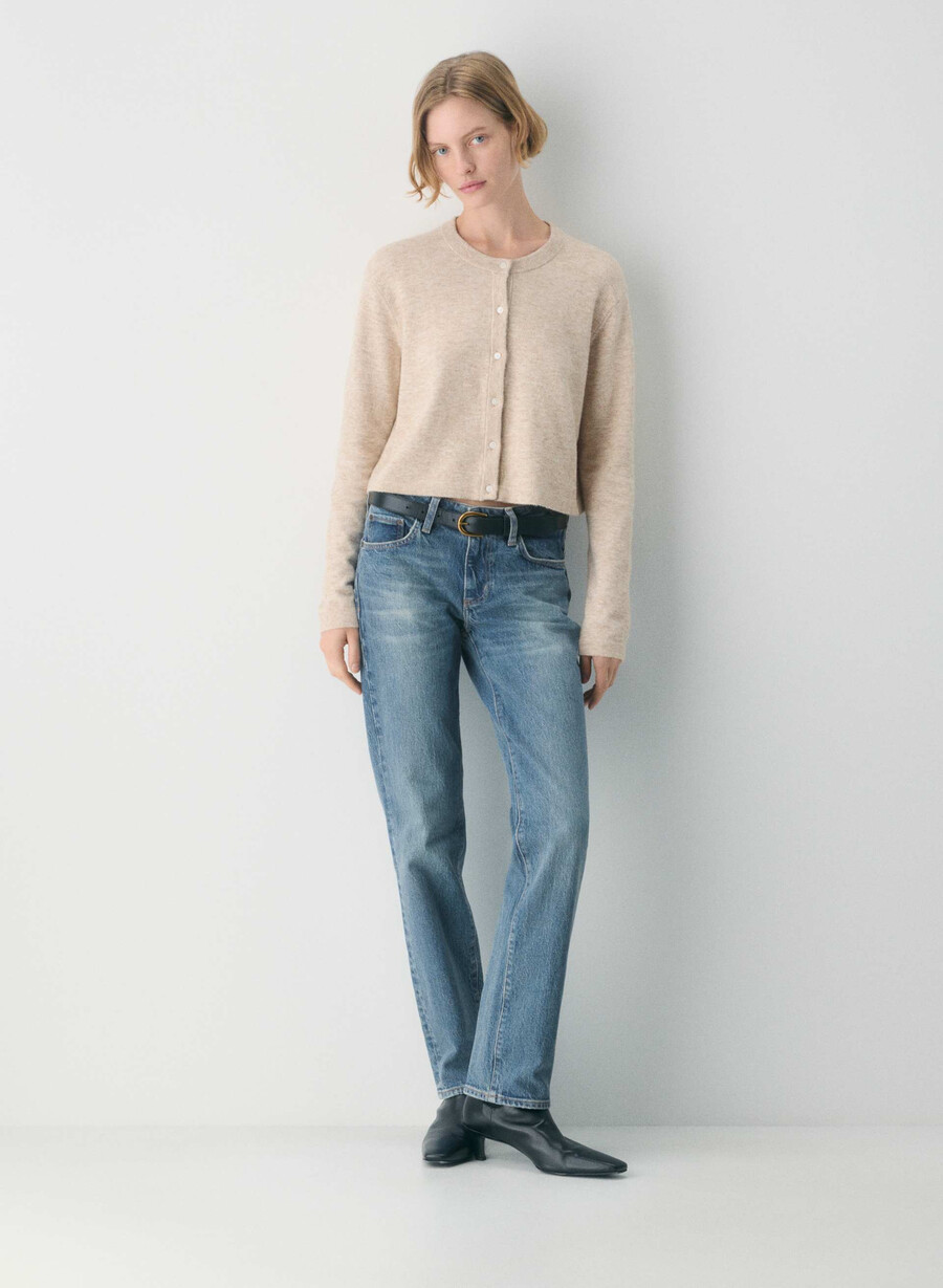 cardigan softspoke sicily heather light oatmeal