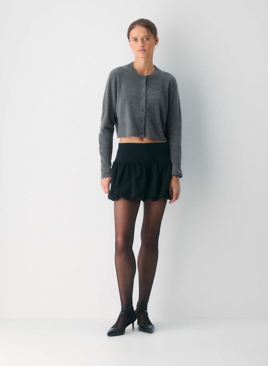 cardigan softspoke sicily grigio scuro melange