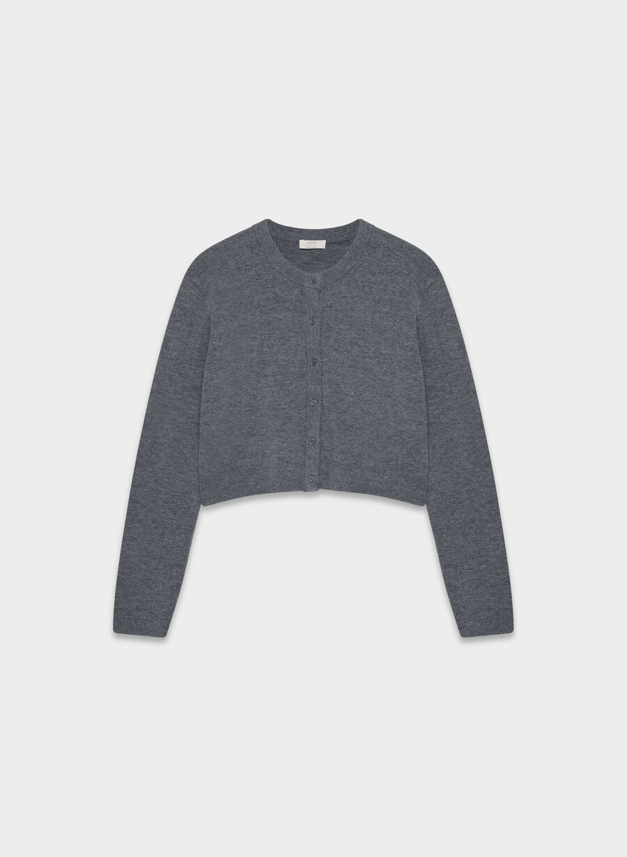 cardigan softspoke sicily grigio scuro melange