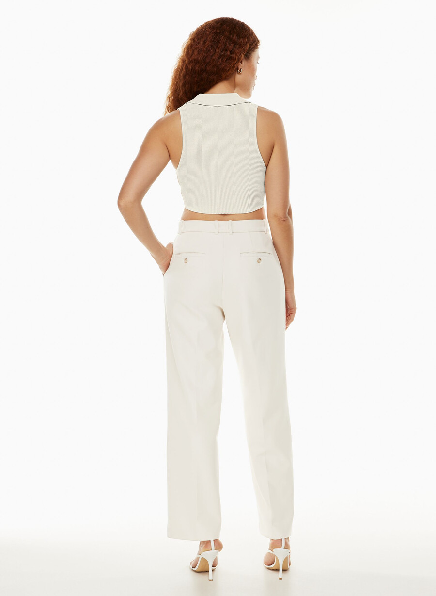polo in maglia sculpt matte pearl