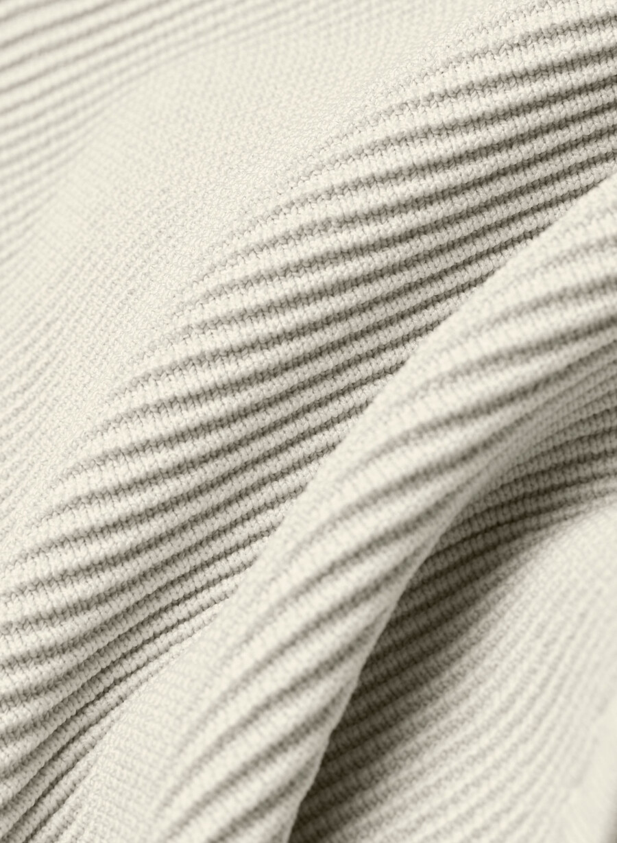 polo in maglia sculpt matte pearl
