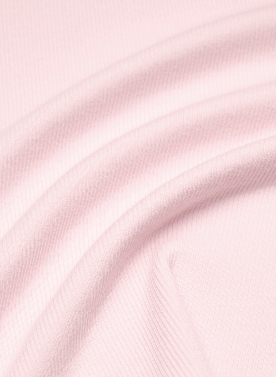 t-shirt homestretch rib tune waist villa pink