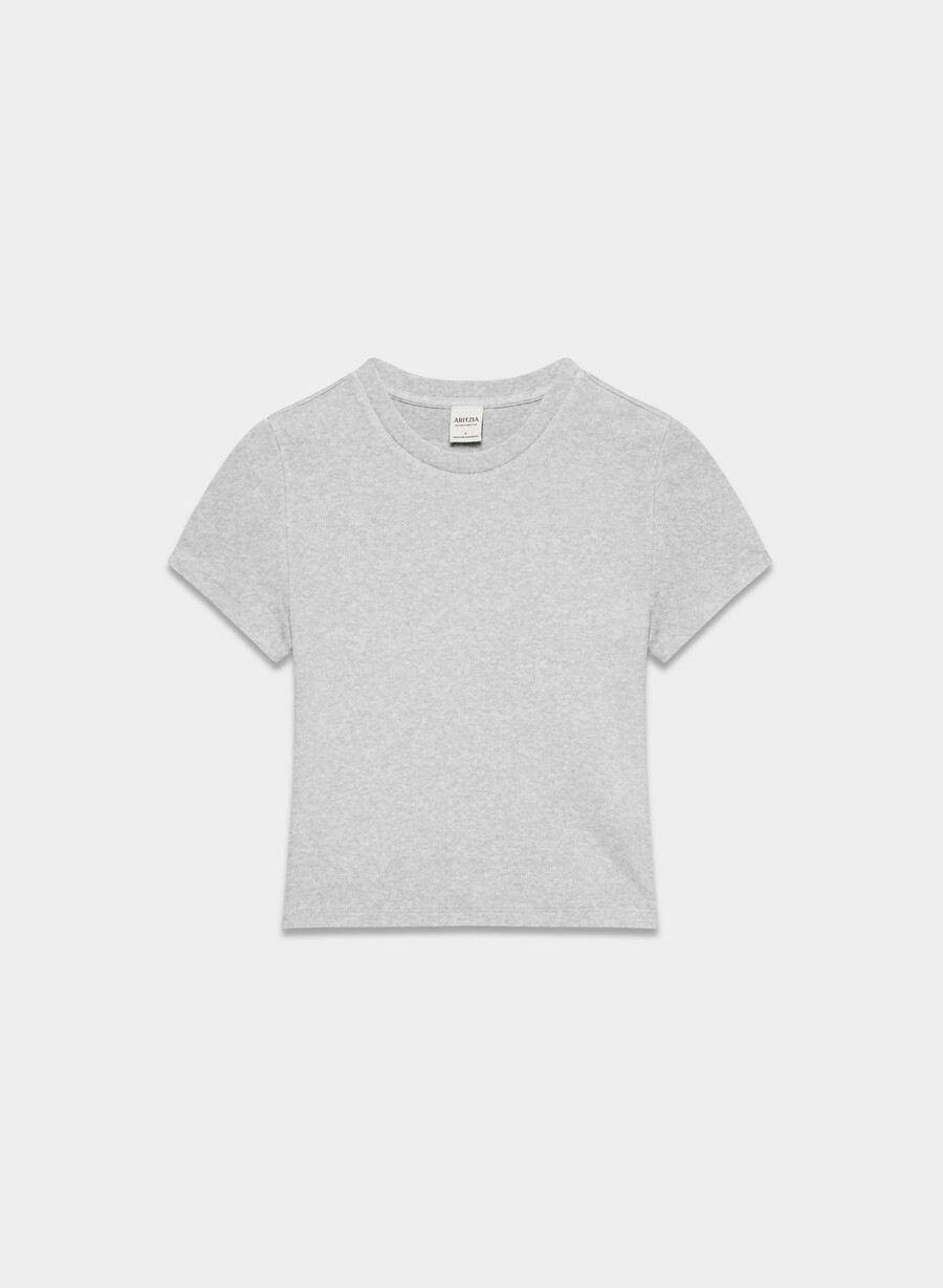 t-shirt homestretch rib tune waist heather chrome