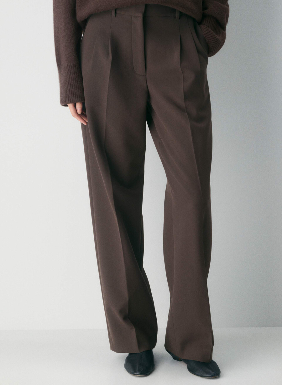 the effortless pant - ressential rich mocha brown