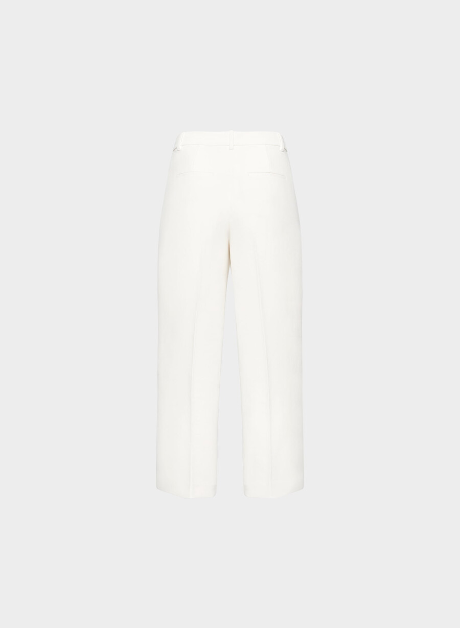 the effortless pant cropped - crepette light birch