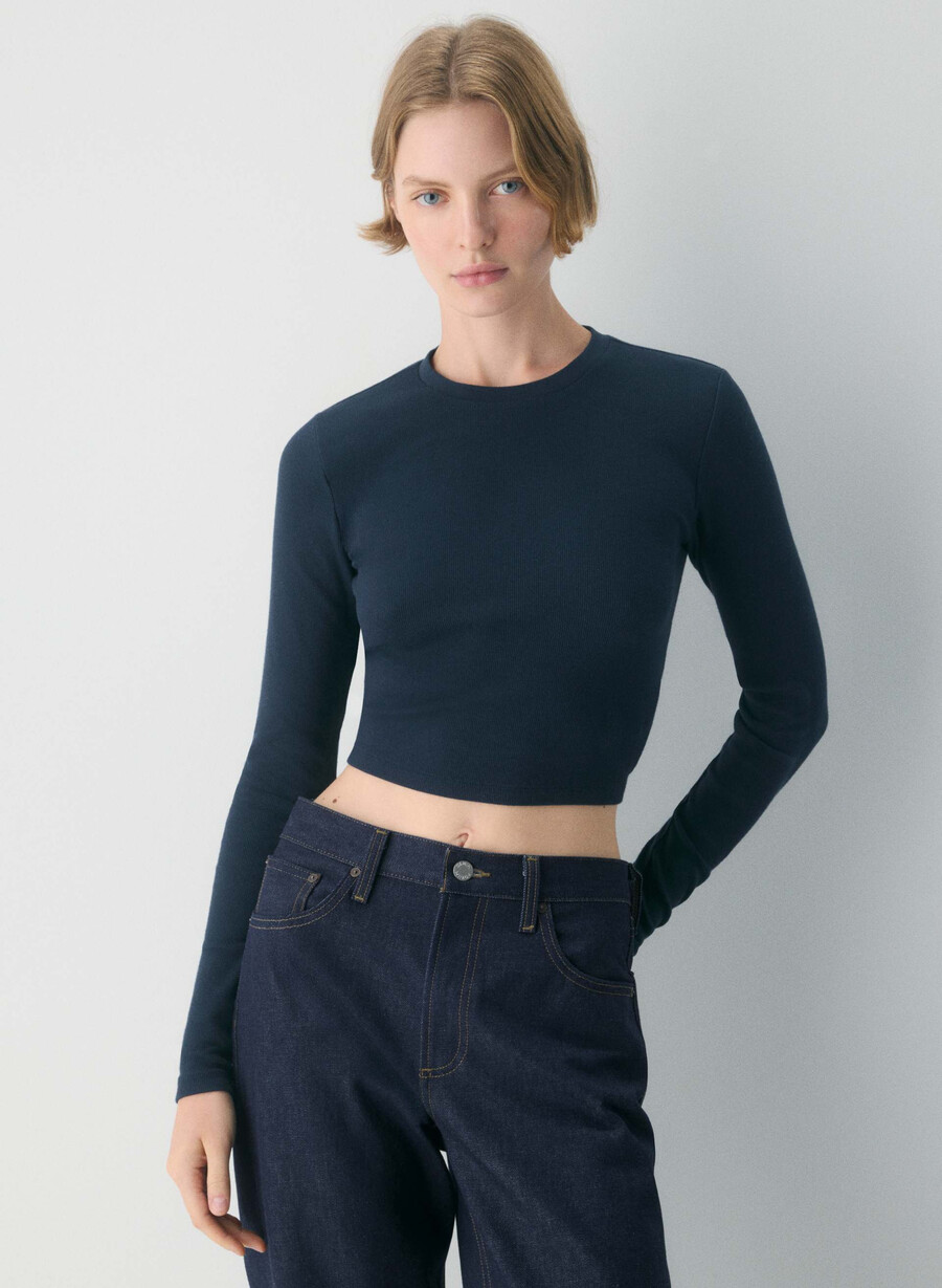 maglia a maniche lunghe homestretch rib crew waist admiral