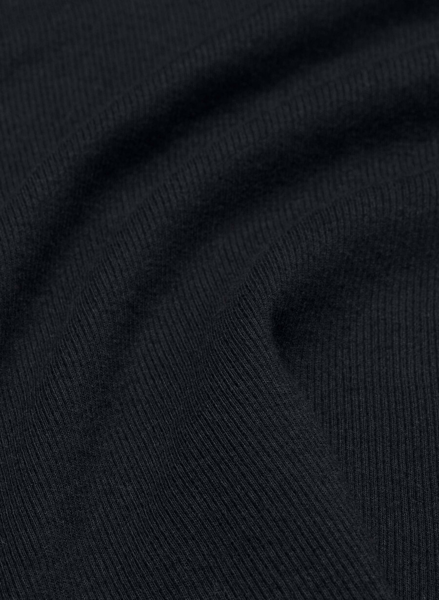 maglia a maniche lunghe homestretch rib crew waist nero