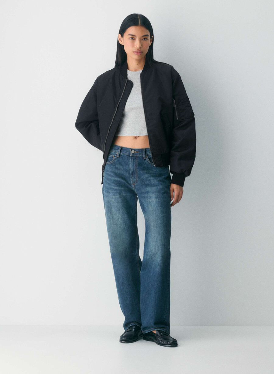 maglia a maniche lunghe homestretch rib crew waist heather chrome