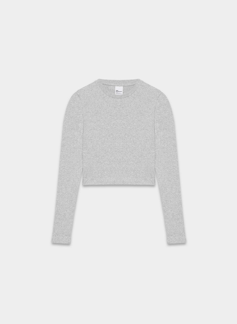 maglia a maniche lunghe homestretch rib crew waist heather chrome