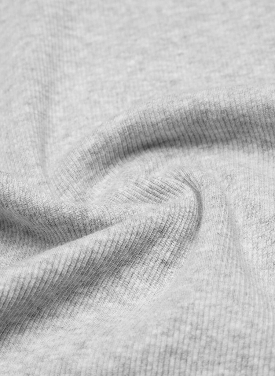 maglia a maniche lunghe homestretch rib crew waist heather chrome