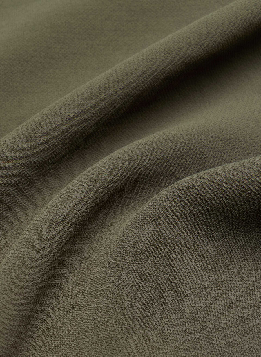 pantaloni thesis - crepette oliva scura