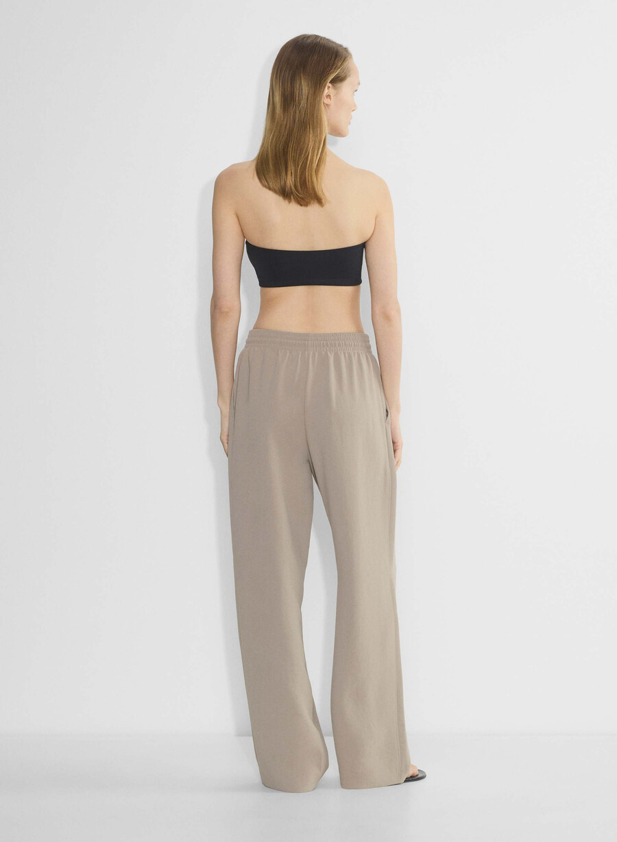 pantaloni thesis - crepette nomad taupe