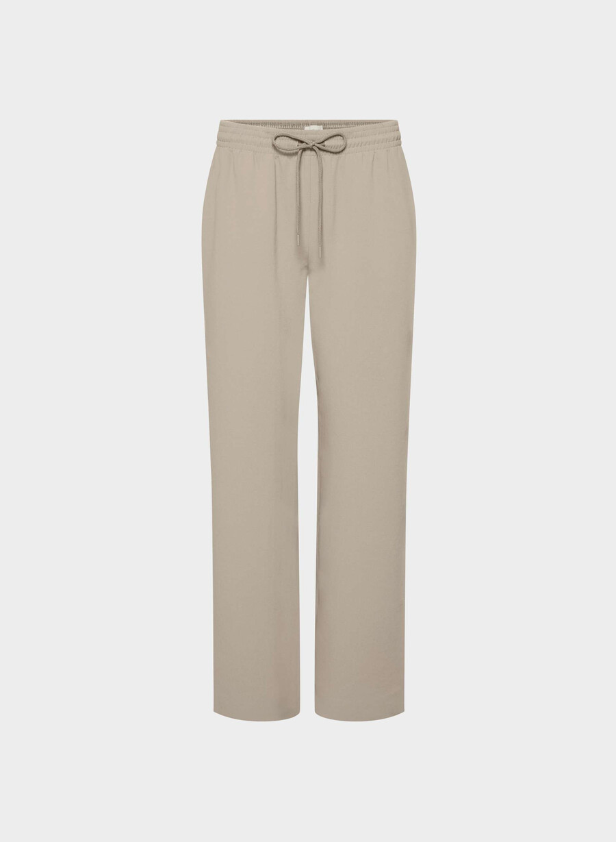 pantaloni thesis - crepette nomad taupe