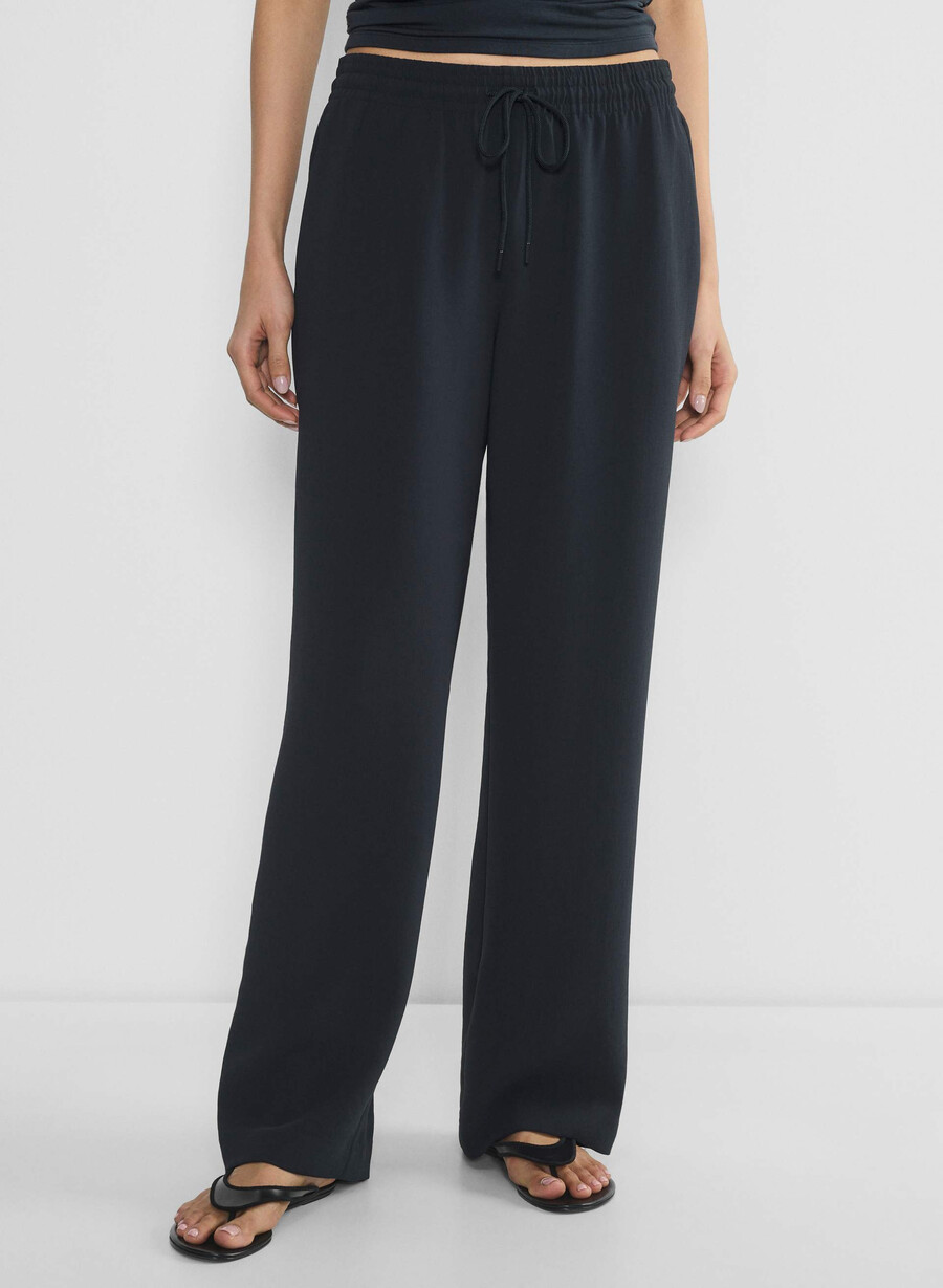 pantaloni thesis - crepette dark navy