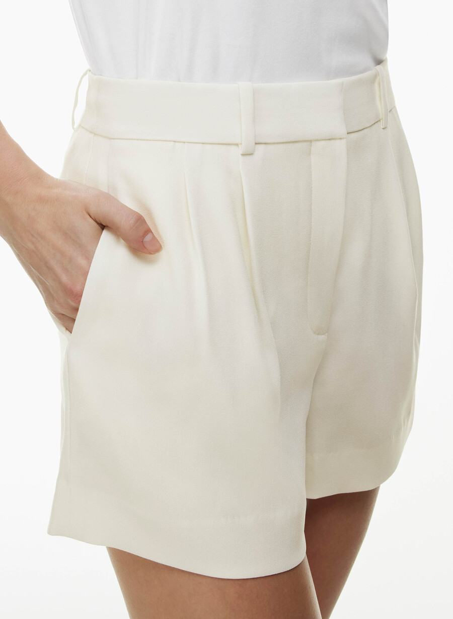 mini short plissettato betulla chiara