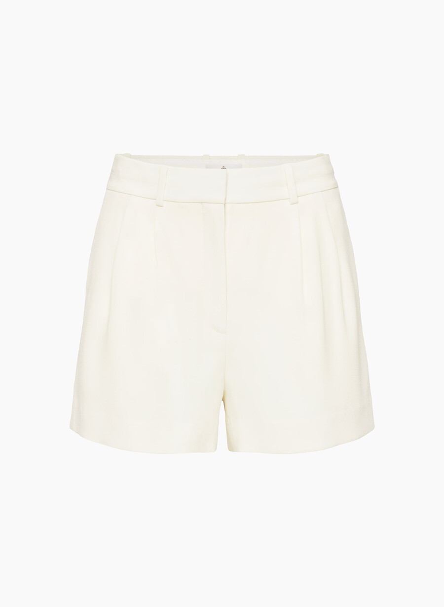mini short plissettato betulla chiara