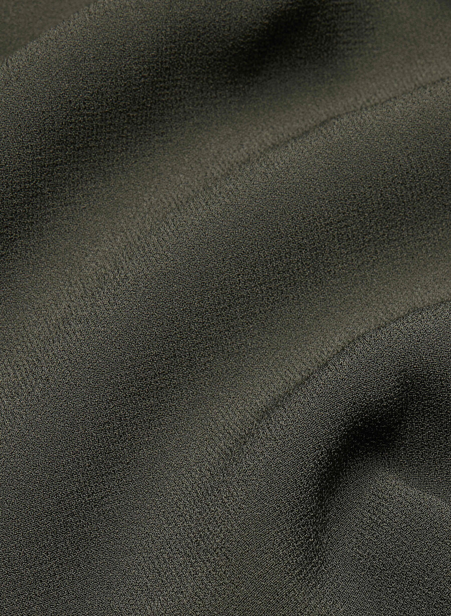 mini short plissettato dark olive