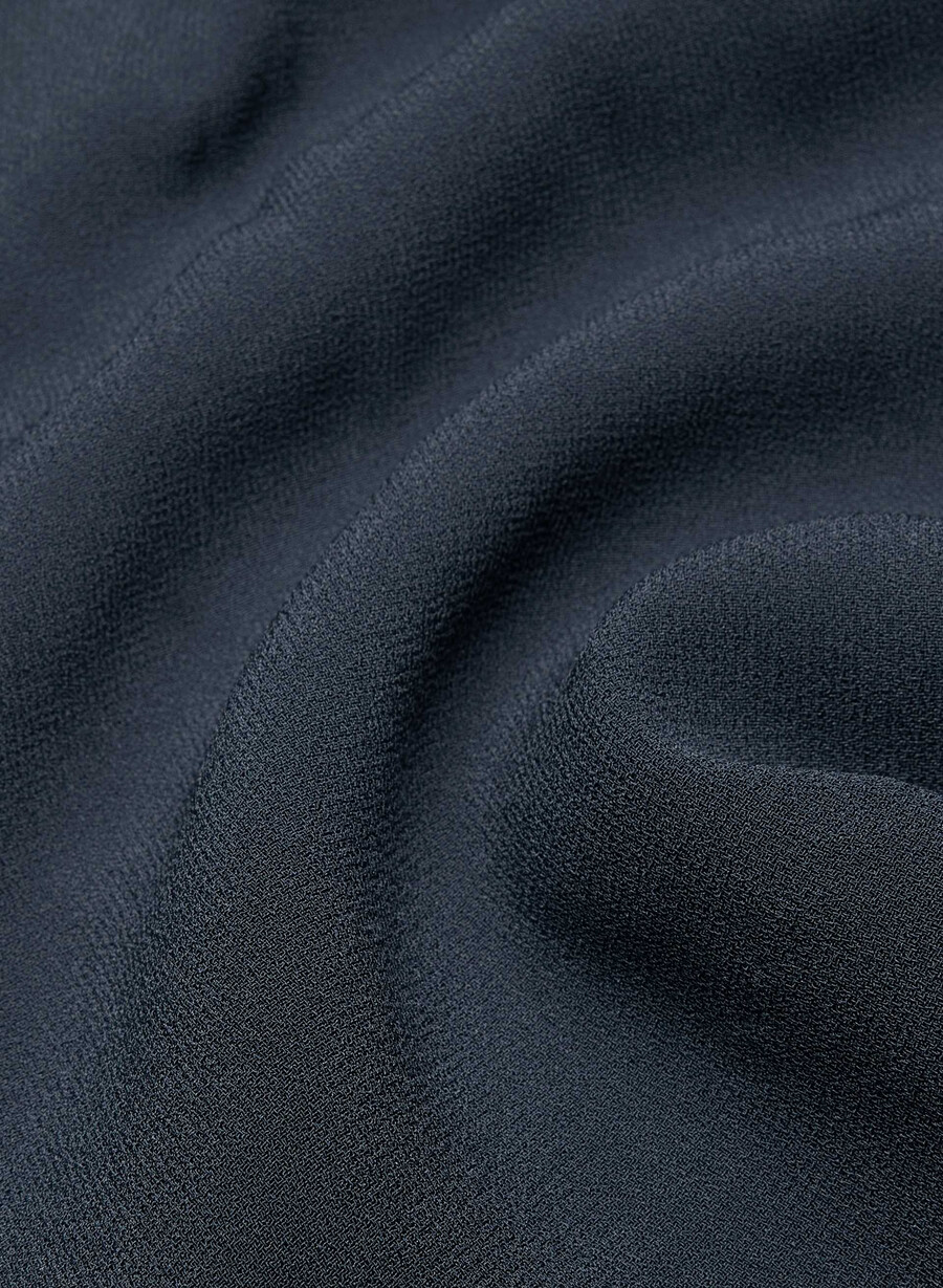mini short plissettato dark navy