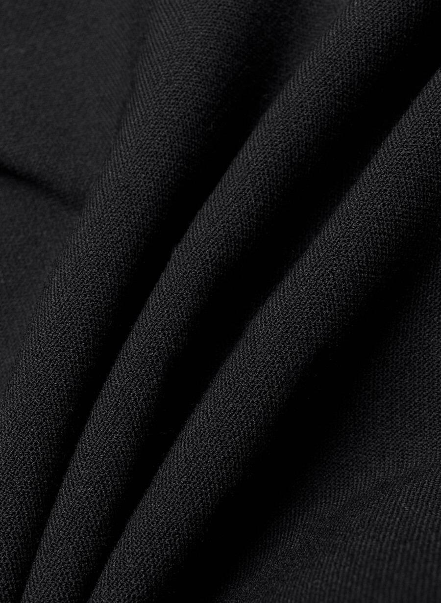 mini short plissettato - ressential nero