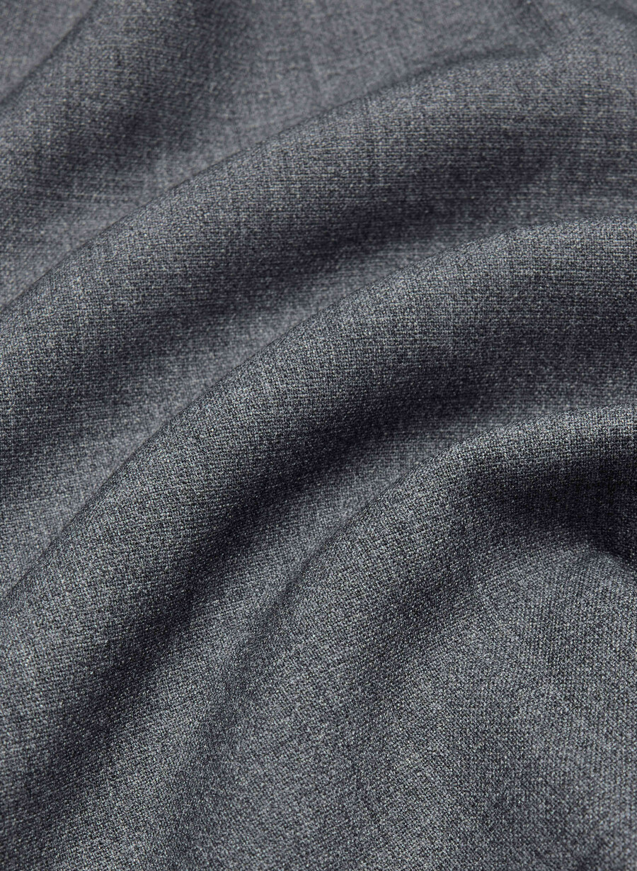 mini short plissettato - ressential heather charcoal