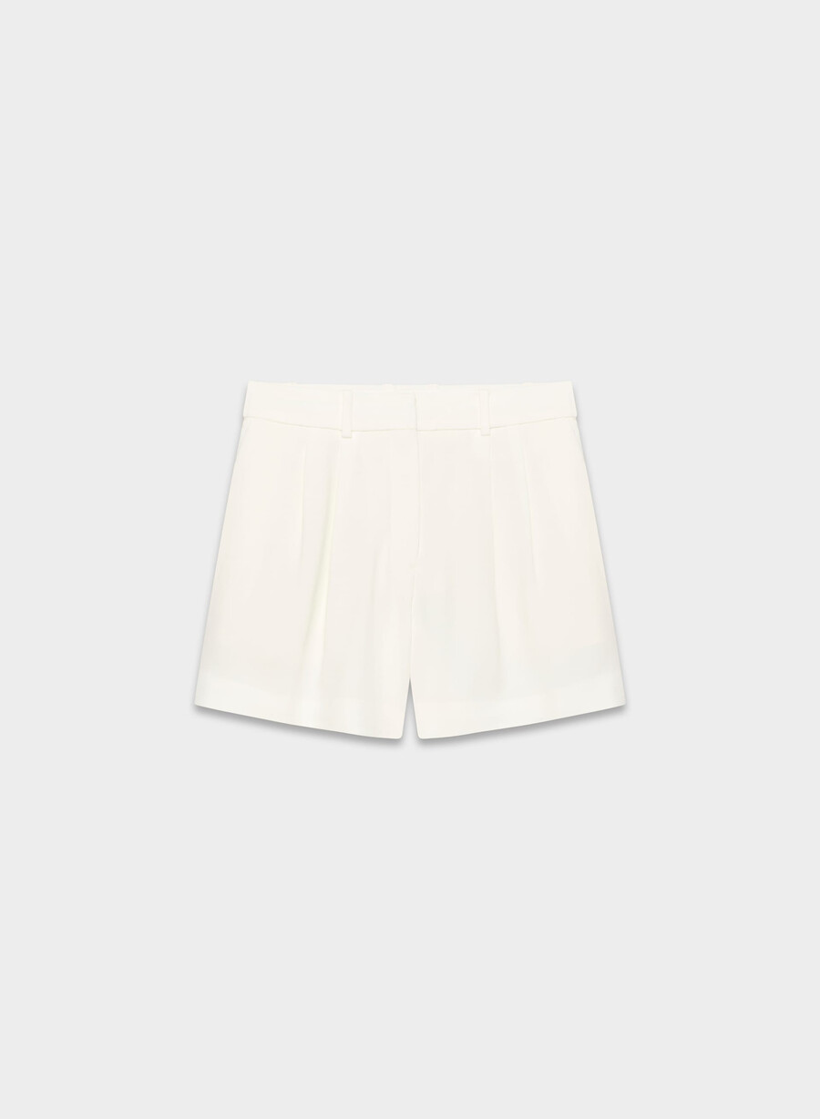 pantaloncini plissettati a metà coscia espace