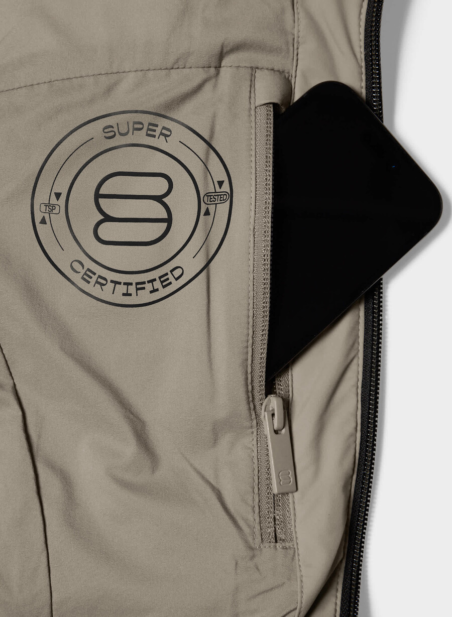 supersnug puff₂o long - rainstop taupe moderno