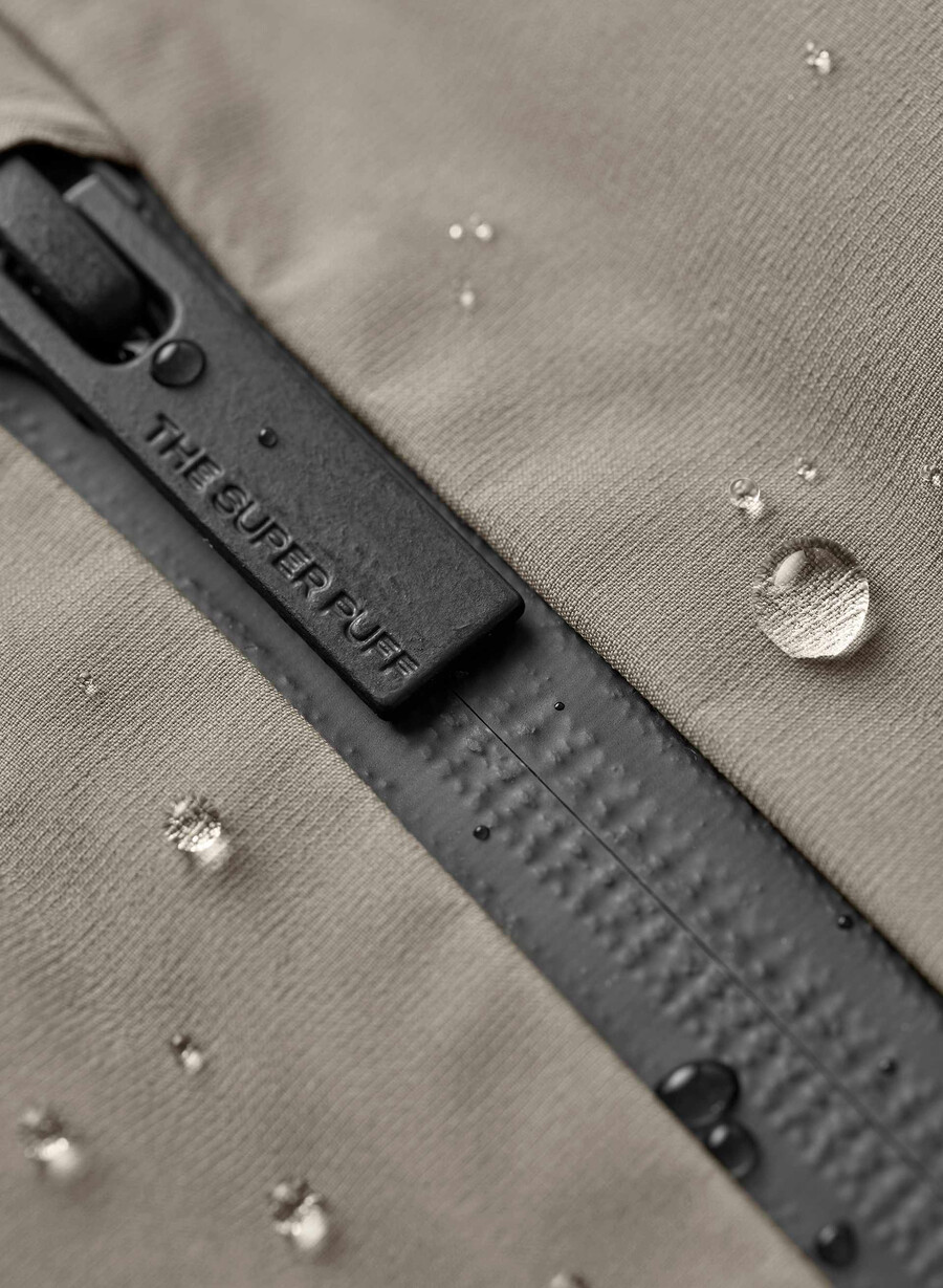 supersnug puff₂o long - rainstop taupe moderno
