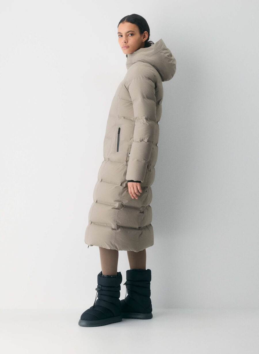 supersnug puff₂o long - rainstop taupe moderno
