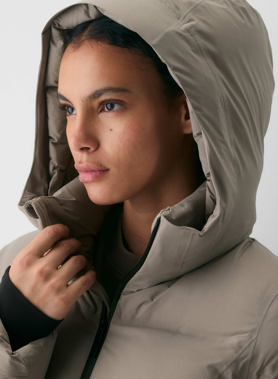 supersnug puff₂o long - rainstop taupe moderno