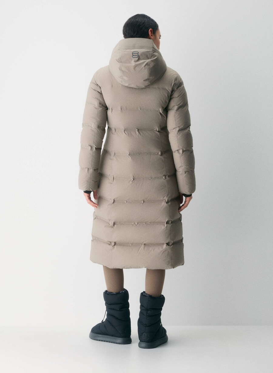 supersnug puff₂o long - rainstop taupe moderno