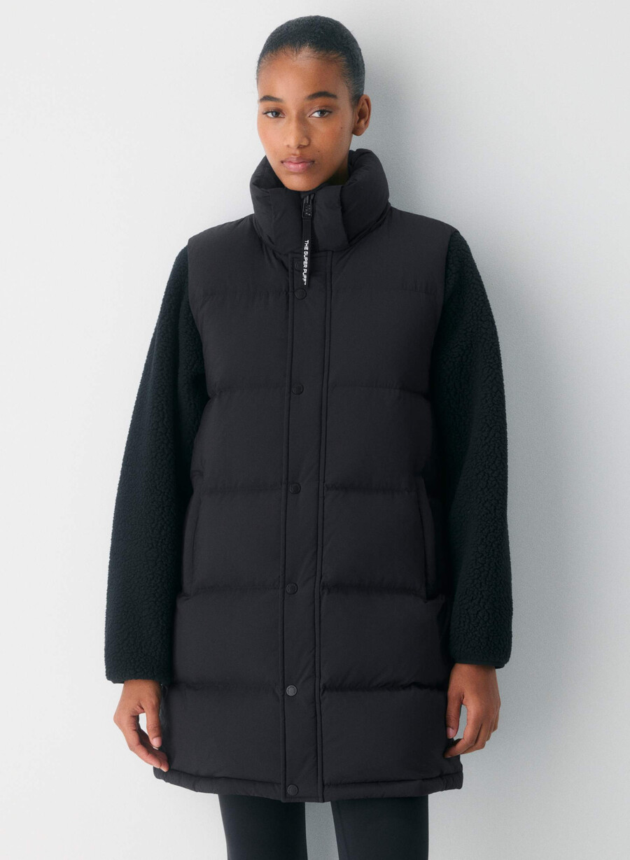 the super puff mid vest - climatte nero