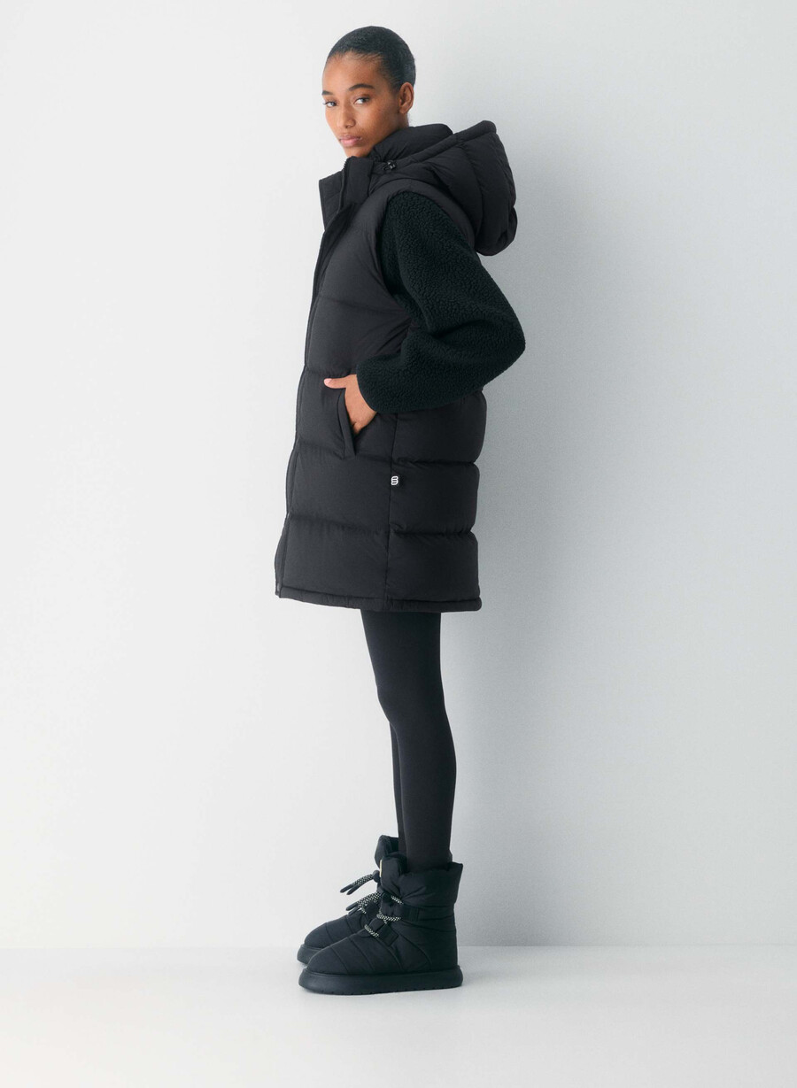 the super puff mid vest - climatte nero
