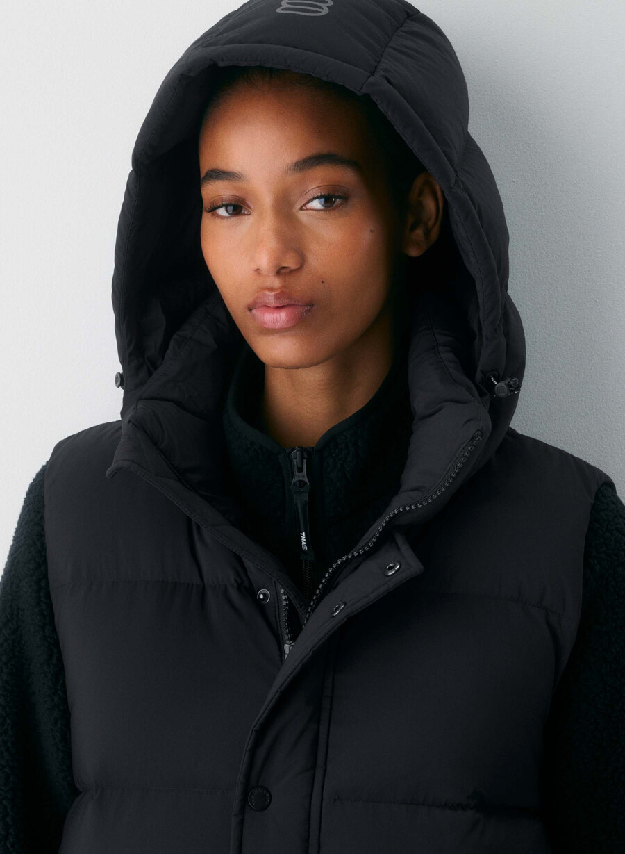 the super puff mid vest - climatte nero