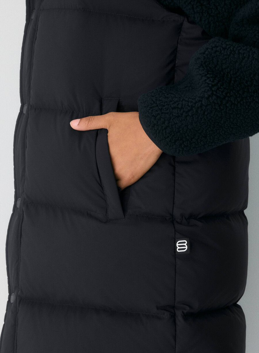 the super puff mid vest - climatte nero
