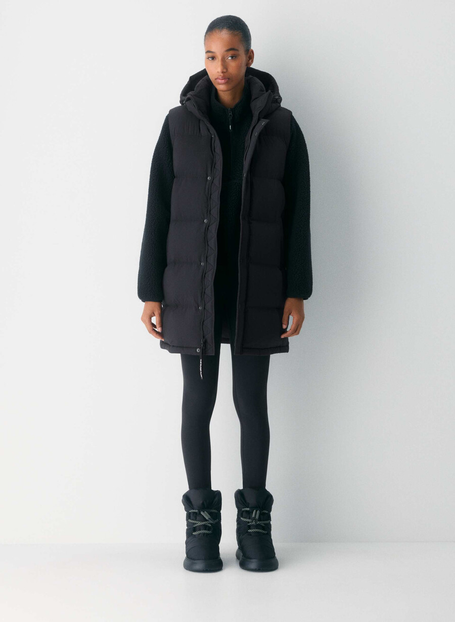 the super puff mid vest - climatte nero